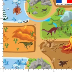 Circuit dinosaure - Fond beige