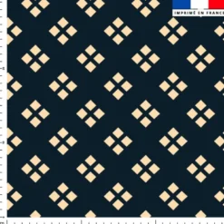 Classique géométrique beige - Fond bleu nuit
