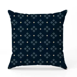 Classique géométrique bleu - Fond bleu nuit