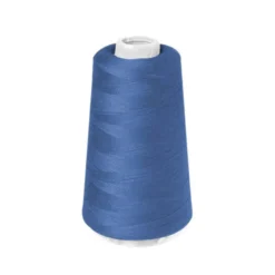 Cône de fil à surfiler et à coudre bleu
