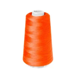 Cône de fil à surfiler et à coudre orange fluo