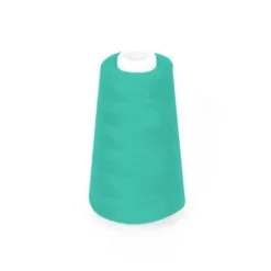 Cône de fil à surfiler et à coudre turquoise