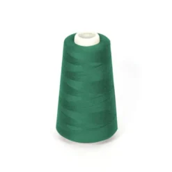 Cône de fil à surfiler et à coudre vert sapin