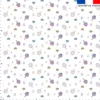 Coeur d'artichaut bleu et violet - Fond blanc - Création Lili Bambou Design