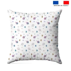 Coeur d'artichaut bleu et violet - Fond blanc - Création Lili Bambou Design