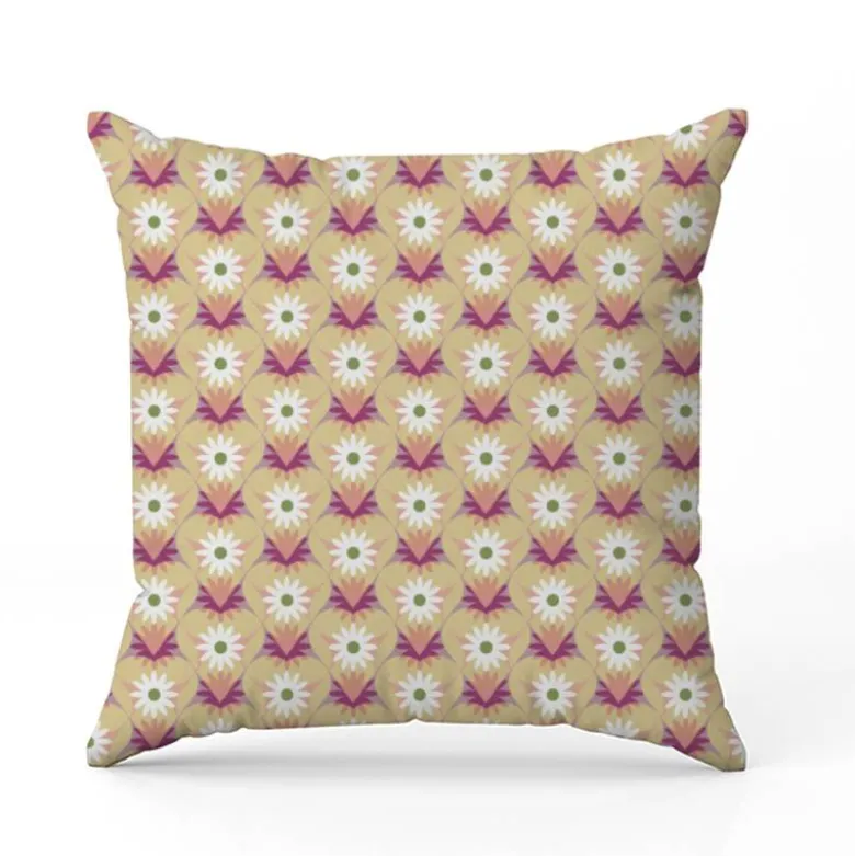 Coeur de fleur - Fond beige - Création Lili Bambou Design