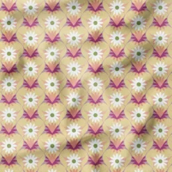 Coeur de fleur - Fond beige - Création Lili Bambou Design