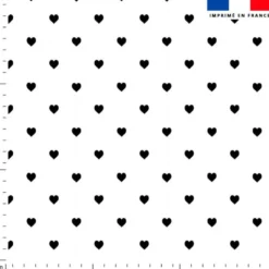 Coeur noir - Fond blanc