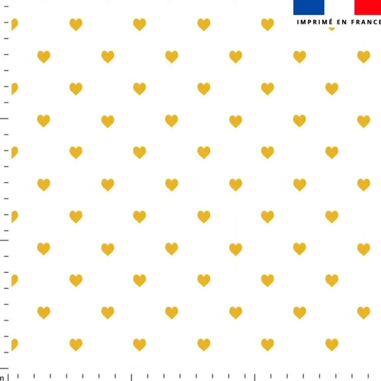 Coeur ocre - Fond blanc