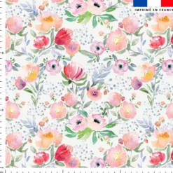 Coquelicot effet aquarelle - Fond blanc