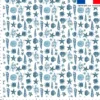 Coquillages effet aquarelle - Fond blanc