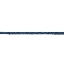 Cordelette 4 mm effet lainage bleu