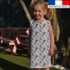 Coton blanc motif chiens à Paris - Création Jolifox