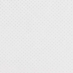 Coton blanc motif pois argent pisani