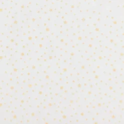 Coton blanc motif étoile or dousni