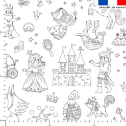 Coton à colorier château de princesse