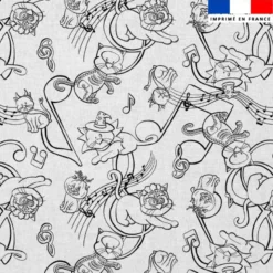 Coton à colorier motif Bal masqué Halloween - Création Stillistic