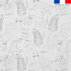 Coton à colorier motif chats purffect