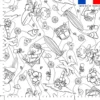 Coton à colorier motif hippo en vacances - Création Stillistic