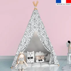 Coton à colorier motif hippo en vacances - Création Stillistic