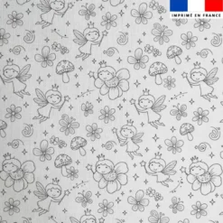 Coton à colorier motif petite fée