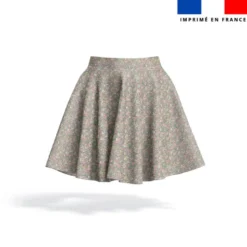 Coton motif petites fleurs champêtres multicolores