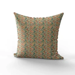 Coton motif petites fleurs rétro multicolores
