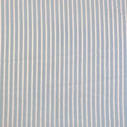 Coton seersucker rayures bleues