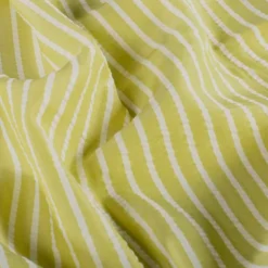 Coton seersucker rayures jaunes