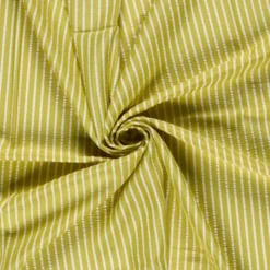 Coton seersucker rayures jaunes