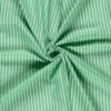 Coton seersucker rayures vert menthe
