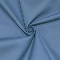 Coton uni bleu denim