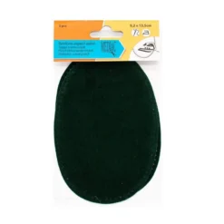 Coudes thermocollants imitation daim vert pin X2