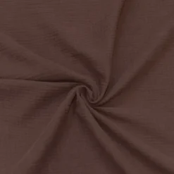 coupon - Coupon 5300cm - Double gaze unie marron