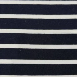coupon - Coupon 80cm - Jersey viscose rayé bleu et blanc