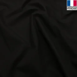coupon - Coupon 85cm - Toile coton ignifugée M1 noire