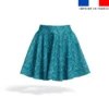 coupon - Coupon Défaut impression 100cm - Princesse d'Écosse bleu clair - Fond bleu - Toile coton 230 gr/m² - 146 cm