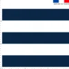 coupon - Coupon Défaut impression 150cm - Rayé bleu et blanc - Coton cretonne 156gr/m² - 148 cm