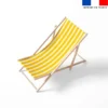 coupon - Coupon Défaut tache 200cm - Tissu imperméable motif duo de rayures jaune et blanc - Tissu imperméable 300gr/m² - 150 cm