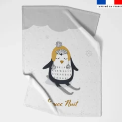 Coupon couverture imprimé ambiance d'hiver