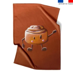 Coupon couverture imprimé amis ptit déj Roulé à la cannelle - Création Stillistic