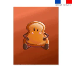 Coupon couverture imprimé amis ptit déj Tartine - Création Stillistic