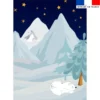 Coupon couverture imprimé animaux marins pôle nord