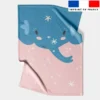Coupon couverture imprimé animaux pastel