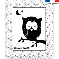 Coupon couverture imprimé animaux de la nuit
