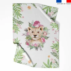 Coupon couverture imprimé animaux aquarelle