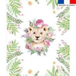Coupon couverture imprimé animaux aquarelle
