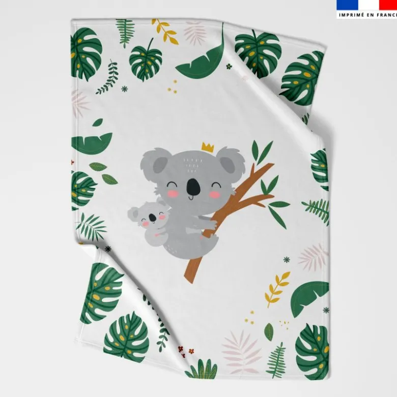 Coupon couverture imprimé baby koala