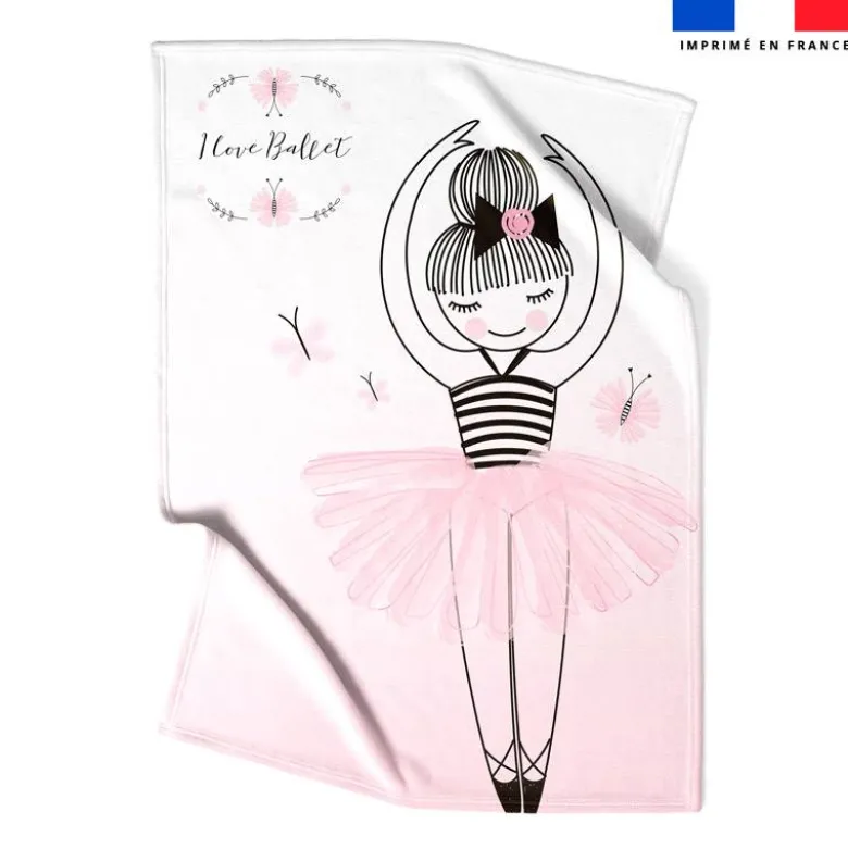 Coupon couverture imprimé ballet