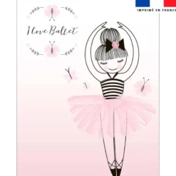 Coupon couverture imprimé ballet